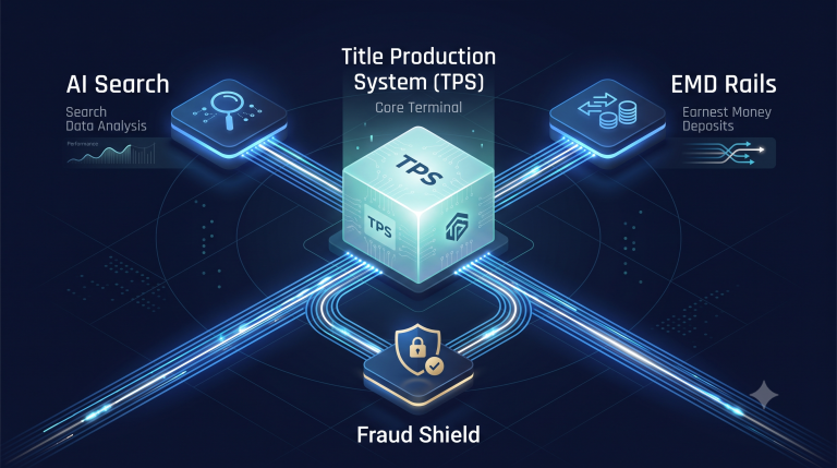 An enterprise tech infographic showing how to protect software adoption risk through orchestrated title automation middleware.
