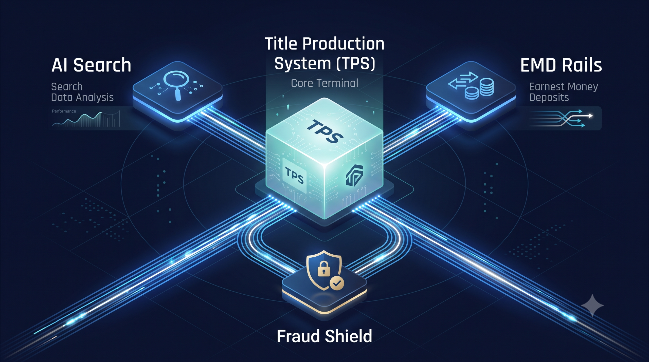 An enterprise tech infographic showing how to protect software adoption risk through orchestrated title automation middleware.